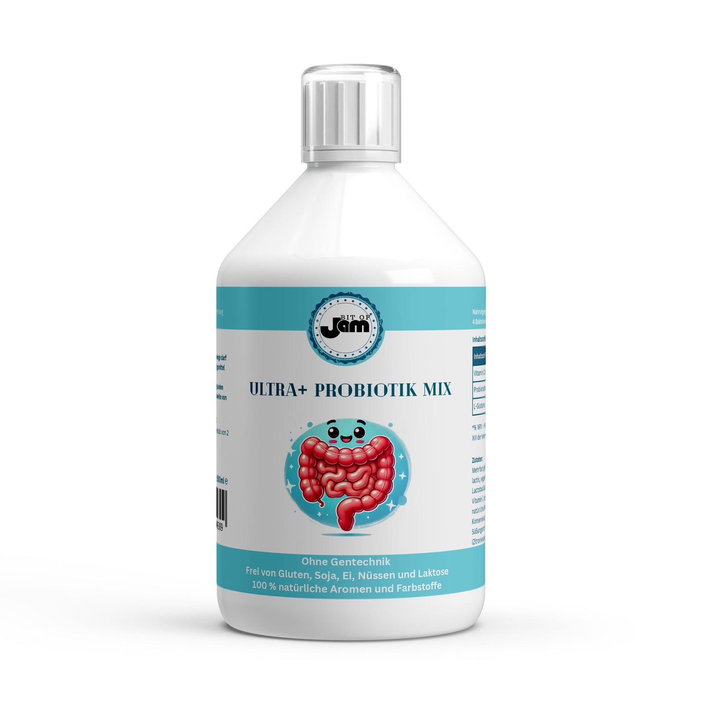 Probiotica met 10 miljard CFU, vitamine C en L-glutamine Vegan probiotica shot voor dagelijkse darmondersteuning