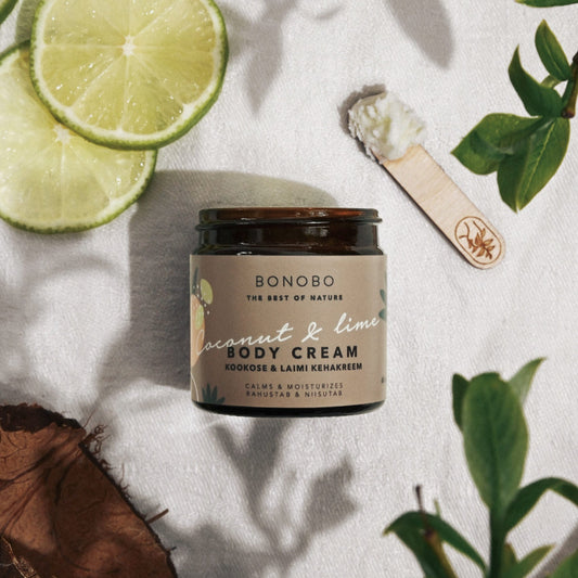 Coconut and Lime Body Cream / Calming and Moisturizing