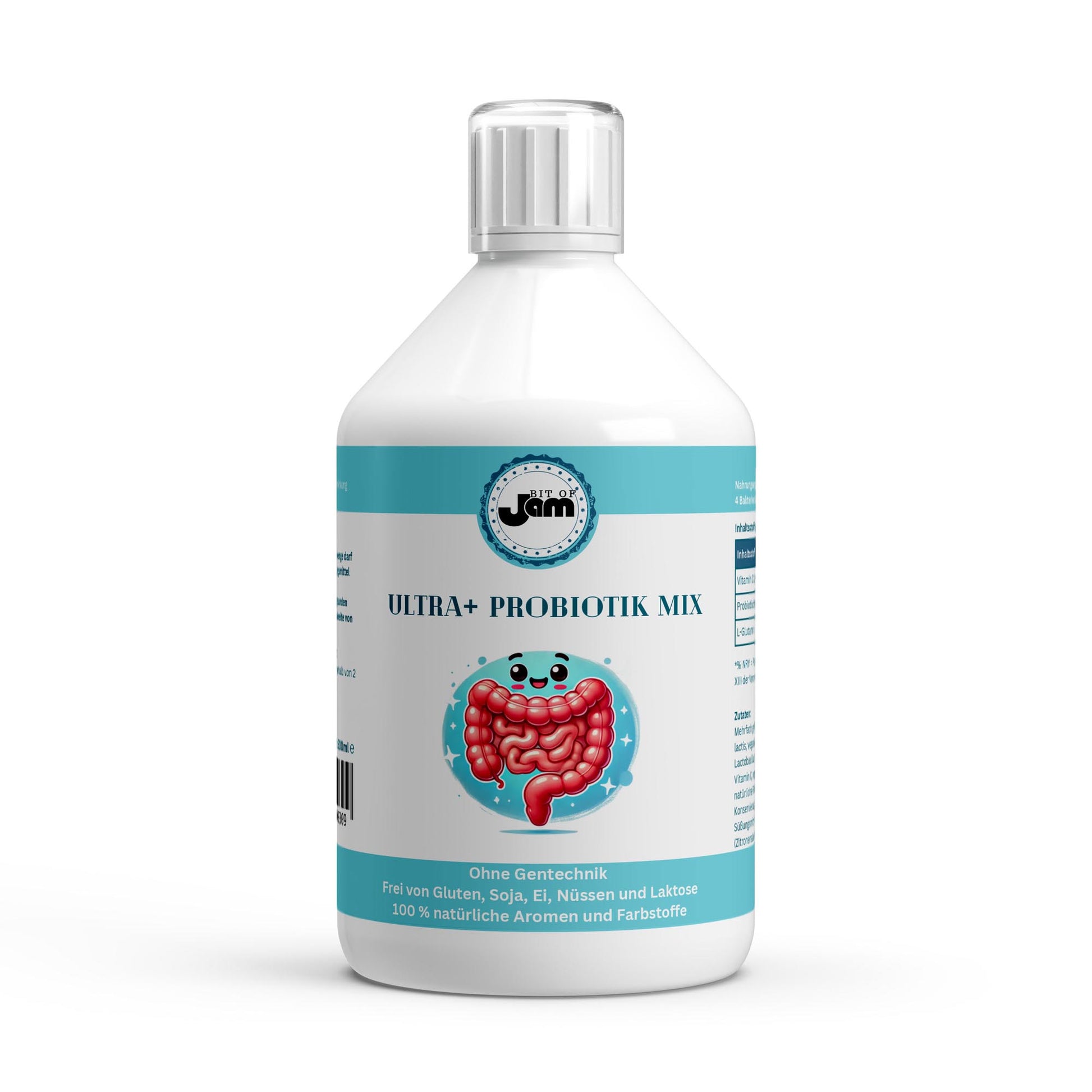 Probiotica met 10 miljard CFU, vitamine C en L-glutamine Vegan probiotica shot voor dagelijkse darmondersteuning